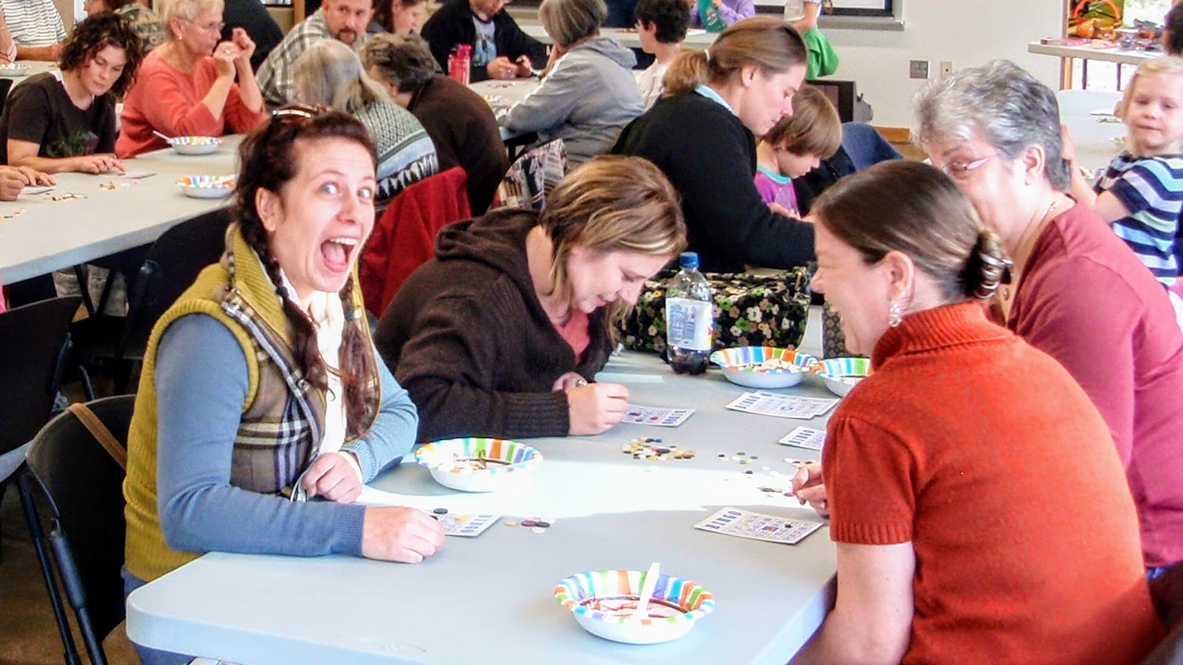 Participants Play Bingo with Ice Cream