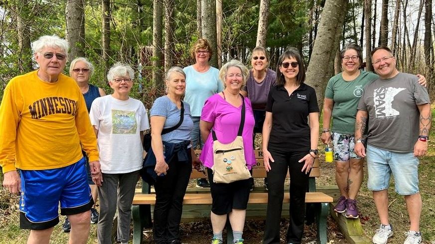 A group of adults at the nature preserve